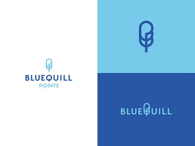 Community Logo Concept blue blue quill branding design graphic design icon logo