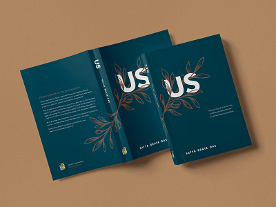 Us The Book book book cover book design book interior brown compassion cover design dark teal design graphic design illustration interior layout design olive branch page design reading rust teal typesetting us