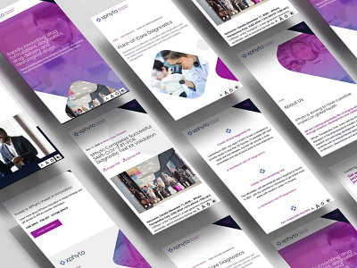 XPhyto Therapeutics bioscience branding diamond gradient health impact innovation mobile new pharmaceutical purple research startup technology ui ux web design