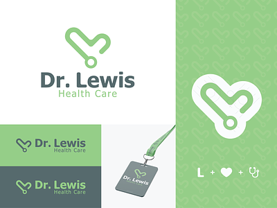 Dr. Lewis Health Care Logo brand identity branding branding design clinic clinic branding design graphic design health care health care branding health care logo hosipital logo hospital hospital branding logo logo branding logo design