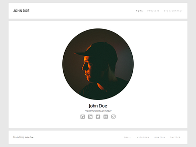 Minimalist Developer Theme minimalism web portfolio site ui ux web