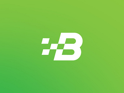 That B stands for IT branding it services logo typography
