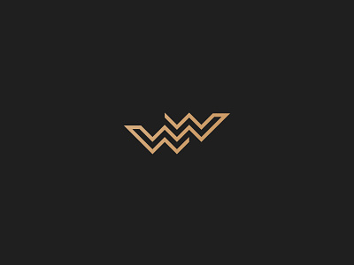 Wołek&Wołek - logo classic dark double gold letter lipiarz logo minimal w