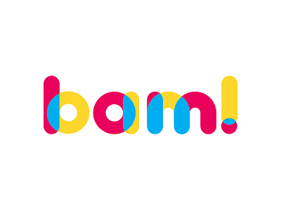 bam! arts awesome circle cmyk colorful lipiarz logo media minimal playful simple