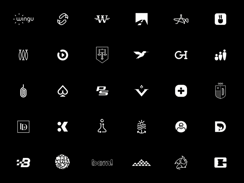 Logos&Symbols 2010-2017 animation black brand branding design lipiarz logo logos minimal motion symbol vector