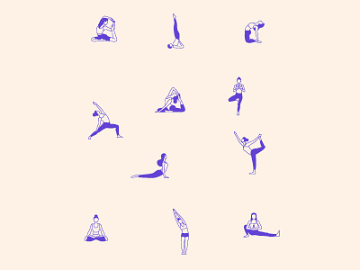 yoga poses illustration