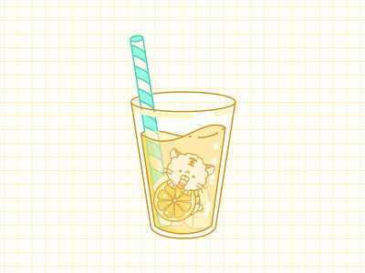 lemonade character illustration 2d branding flat illustration logo