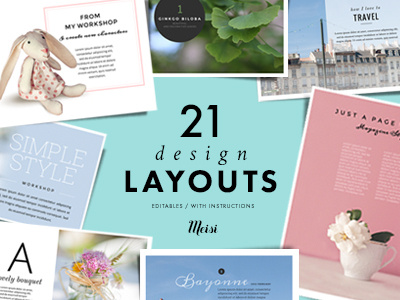 21 Design Layouts blog banner blog design blog post editorial design layout