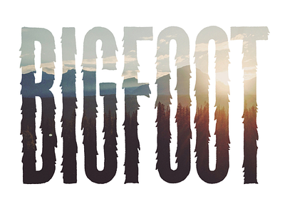 Bigfoot bigfoot image lettering type