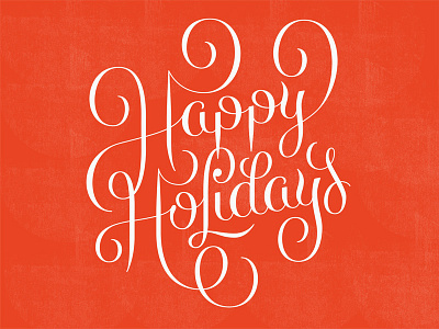 Happy Holidays christmas happy holiday lettering script type xmas