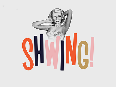 Shwing! lettering pinup type typography
