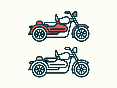 sidecar illustration motorcycle sidecar simple thick lines