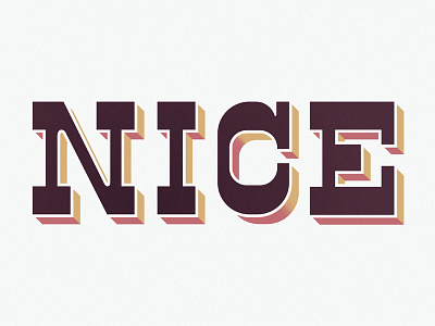 NICE bold lettering serif type