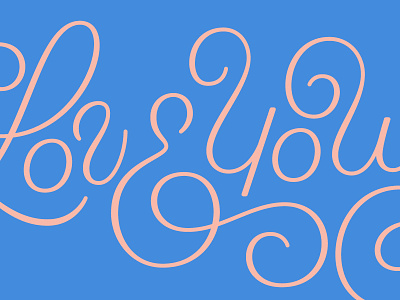 Love Yourself illustration lettering love script type