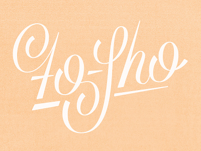 Fo Sho lettering script type