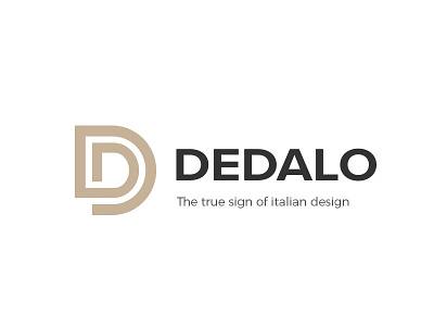 Dedalo dd design interior italian logo