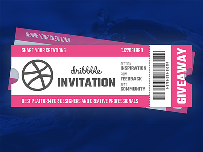 Dribbble Invite Giveaway dribbble giveaway invite