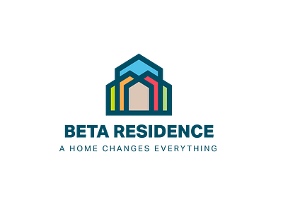 Beta Residence WIP 1 coloful home hose logo real estate