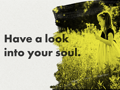 Have A Look At Your Soul bold font coloful duotone gradient masked overlay