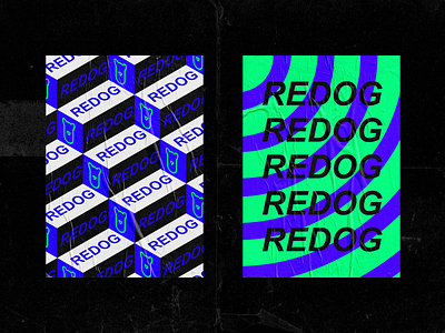 REDOG POSTER DESIGN art blue circulation color design graphic green logo pattern poster vector