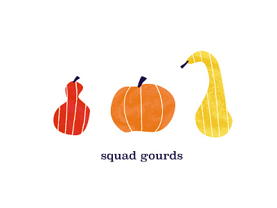 Squad Gourds branding design flat icon illustration minimal photoshop type typography
