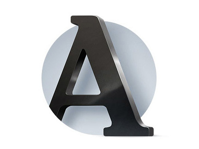 Letter A icon letter