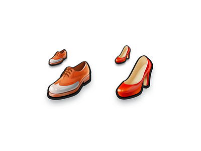 Shoes icons shoes