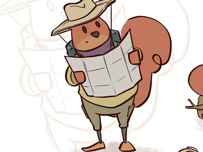 Adventure Squirrel - 2 animation charachter design character concept digital 2d fun art illustration visualdevelopment