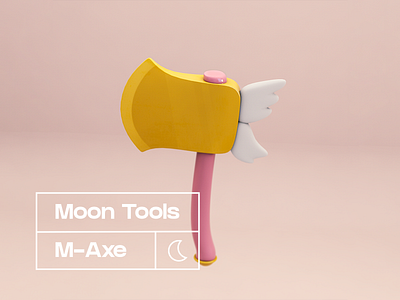 Magical Axe 3d acnh axe gold magical pink rose sailor moon tool tools