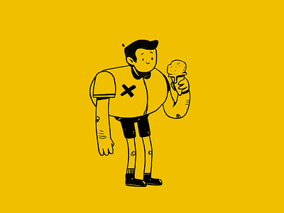 Boi boy character character design illustration illustrator yellow