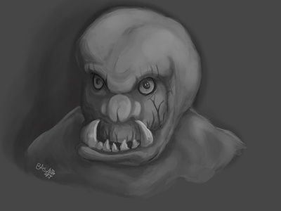 Orc digital painting