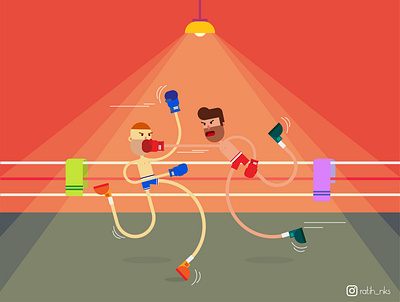 Boxing animation art artwork boxing boxing day character cute designer designer portfolio flat design graphic design illustration illustration art illustration design illustrator man character ui design uiux vector