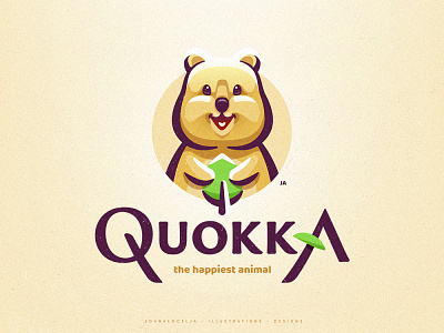 Quokka (For Sale) character cute cute art design drawing dribbble happy illustration logo mascot quokka smile vector