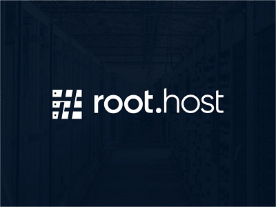 root host black flat logo