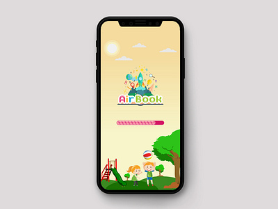 Loading Screen Design | Kids book app clean design graphic design illustration ui vector