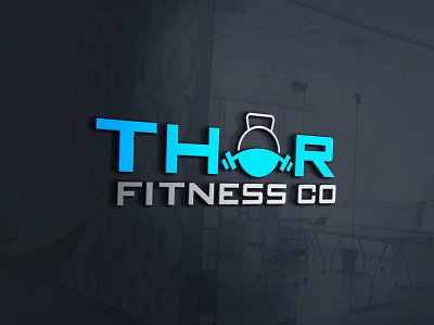 Thor Fitness Co adobe photoshop clean design graphic design logo design simple typography vector