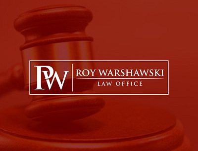 Roy Warshawski Law Office clean graphic design logo logo design simple