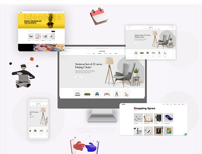 eCommerce website Mockup Design adobe photoshop branding clean ecommerce website graphic design ui