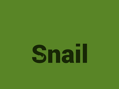 Snail Negative space animal clean design logo logo design logomark logotype negative space style simple typography