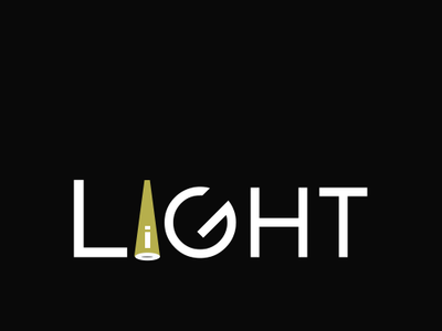 Light clean clever design light logo typography