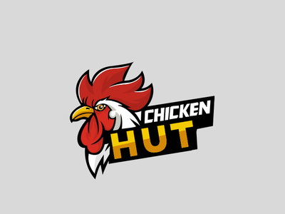 Chicken Hut branding illustration logo