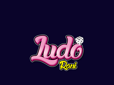 Ludo Rani design logo logomark typography vector