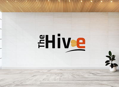 The Hive branding clean clever logo design simple typography vector