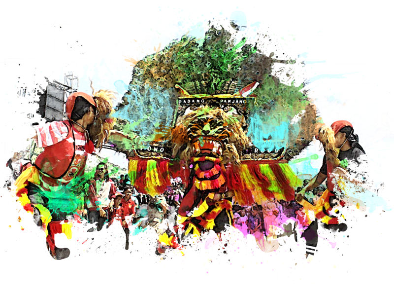 barongan reog vector