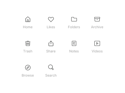 Instapaper UI Icons Concept