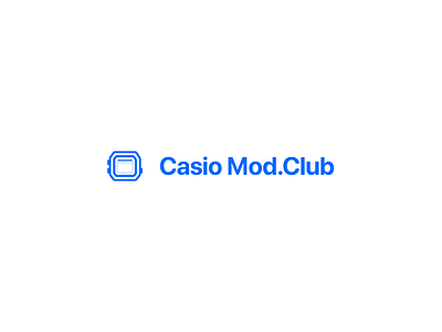 Casio Mod.Club Icon/Type Treatment design icon iconography logo