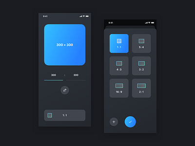 Ratio App Concept app app design interface interface design ios mobile ui