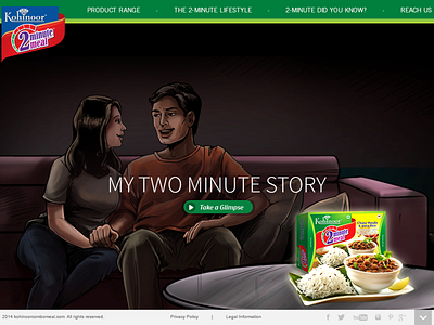 Kohinoor 2 Min Meal design ui web