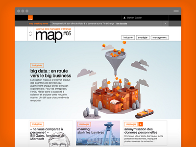 Orange Map ux web design