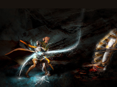 The Fight 3d illustration